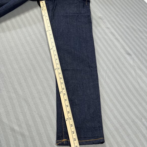 Nudie Jeans Co Lean Dean Jeans Mens 36x32 Dark Indigo Dry 16 Dips Made in Italy - Picture 14 of 16